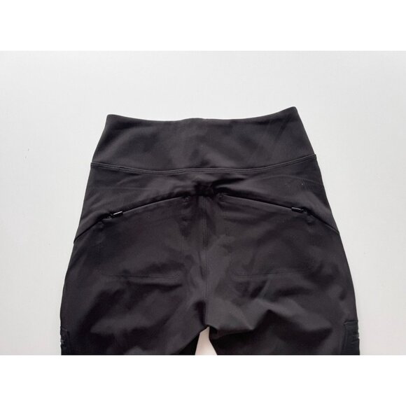 ATHLETA Headland Hybrid Black High Rise Cargo Ankle Leggings, Size 2 - Picture 10 of 15